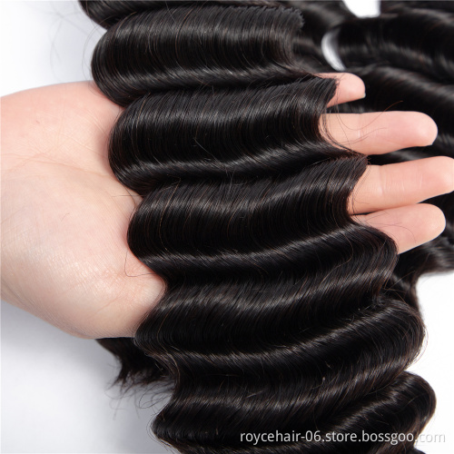 Fumi Hair Deep Curly Weave Super Double Drawn Brazilian Virgin Human Hair Extension